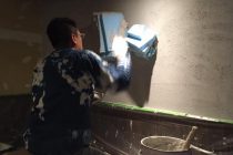 壁に庭園を造る