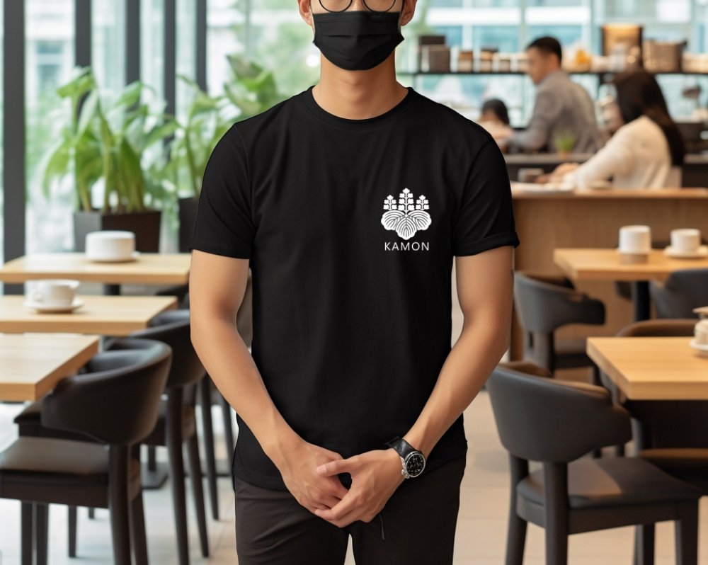 ワンポイントで左胸に印刷した、飲食店スタッフのTシャツデザインとその魅力 写真