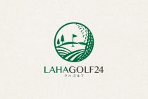 一目で分かる！無人インドアゴルフ「ラハゴルフ」のシンボリックなロゴデザイン