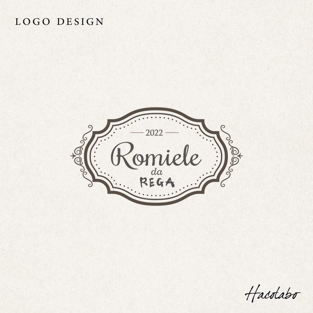 読みやすさとおしゃれさを兼ね備えたロゴデザイン: Romiele da REGAの魅力 写真